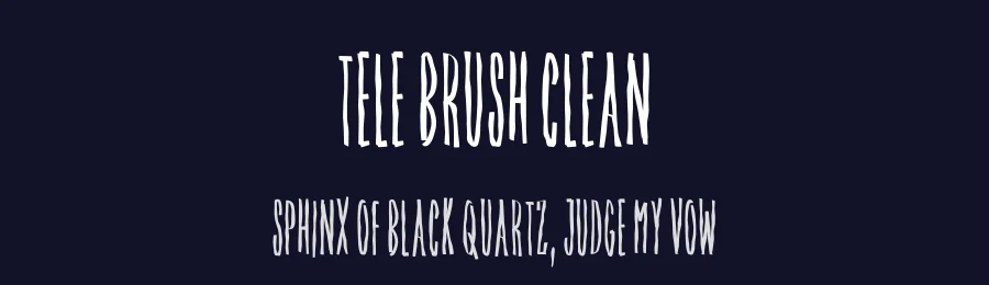 Tele Brush Clean by Daler Mukhiddinov — Sans Font — thumbnail 2
