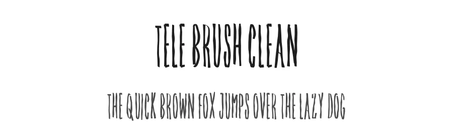 Tele Brush Clean by Daler Mukhiddinov — Sans Font