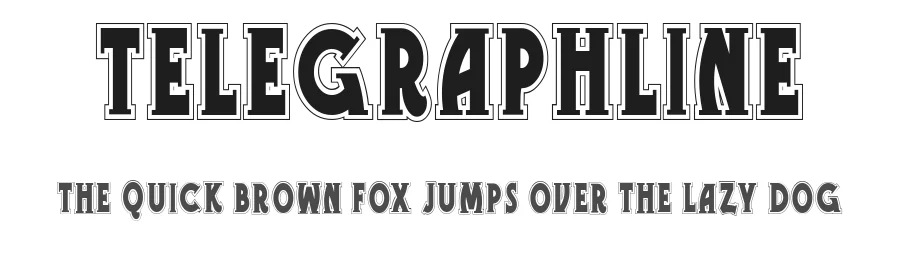 TelegraphLine by Gophmann A.L. — Display Font