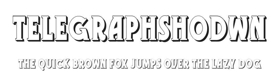 TelegraphShodwn by Gophmann A.L. — Display Font