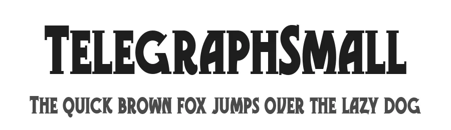 TelegraphSmall by Gophmann A.L. — Display Font
