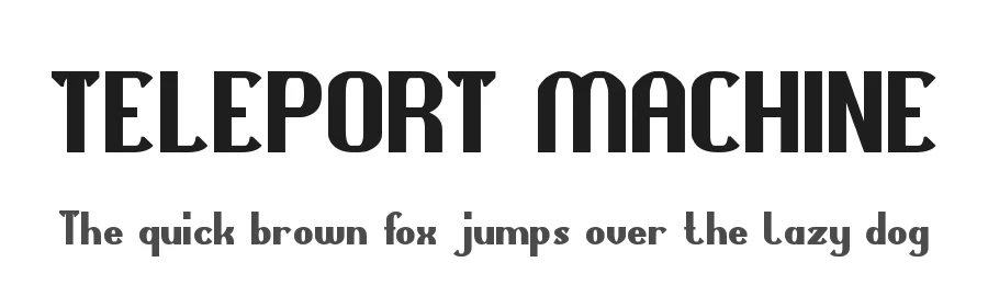 TELEPORT MACHINE by http://www.dafont.com/wino-s-kadir.d2209 — Display Font