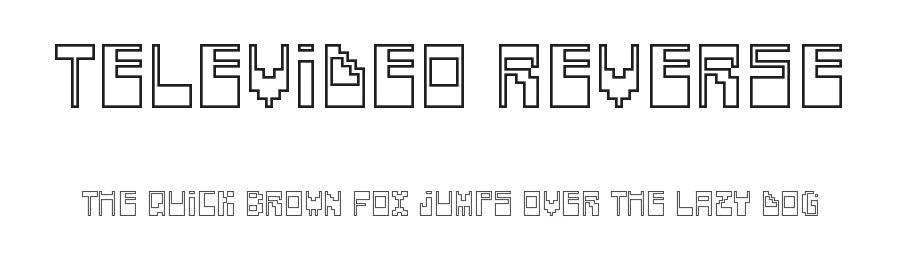 Televideo Reverse by Marika Sartori β Sans Font
