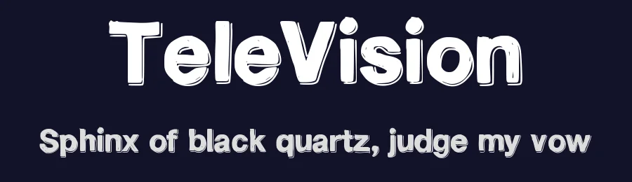 TeleVision — Display Font — thumbnail 2