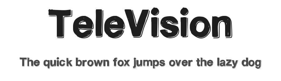 TeleVision — Display Font