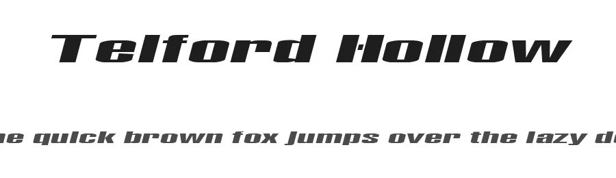 Telford Hollow — Display Font