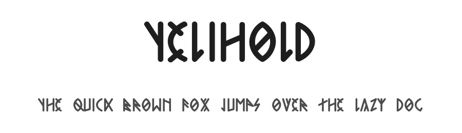 Telihold by Roland Huse — Display Font