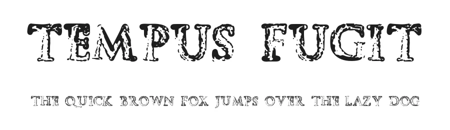 Tempus Fugit by Woodcutter Manero — Display Font