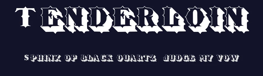 Tenderloin by Ben Eine & Chank Diesel — Display Font — thumbnail 2