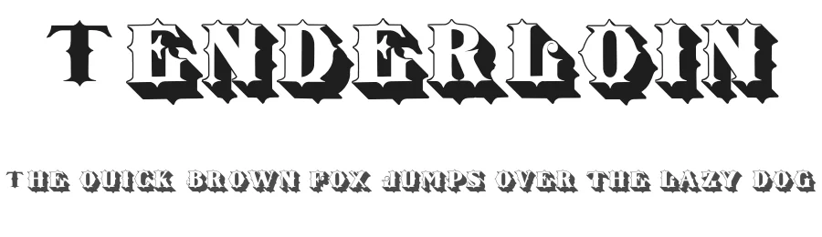 Tenderloin by Ben Eine & Chank Diesel — Display Font