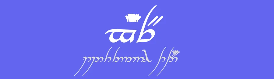 Tengwar Annatar Alt Bold Italic by Johan Winge — Script Font — thumbnail 3