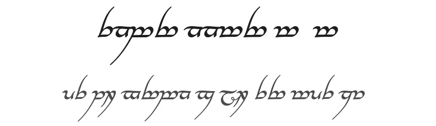 Tengwar Annatar Alt Bold Italic by Johan Winge — Script Font