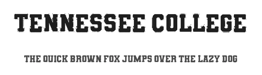 Tennessee College by Woodcutter Manero — Display Font