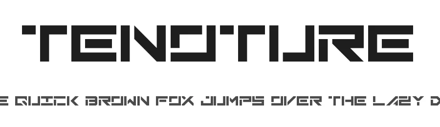 Tenoture by Vasily Draigo aka Daymarius — Display Font