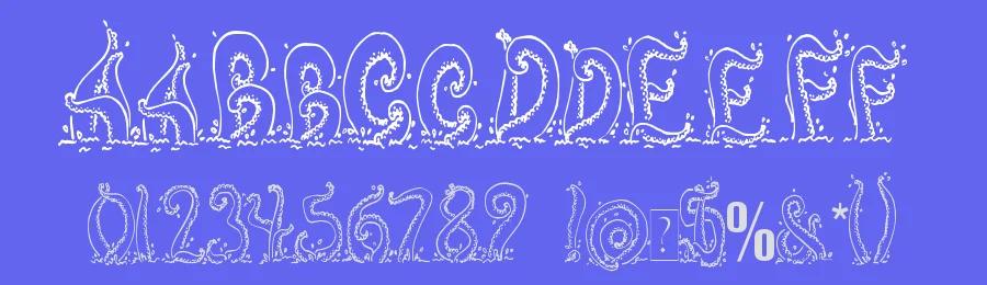Tentacles — Display Font — thumbnail 3