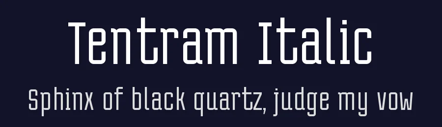 Tentram Italic by Situjuh Nazara — Sans Font — thumbnail 2