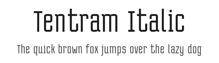 Tentram Italic by Situjuh Nazara — Sans Font