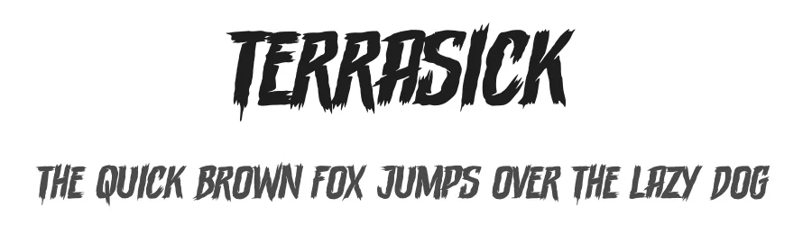Terrasick by Anang F & Malik Wsn | Gassstype© Studio 2022 — Display Font