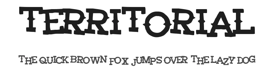 Territorial by Woodcutter Manero — Display Font