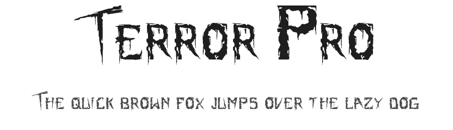 Terror Pro — Display Font