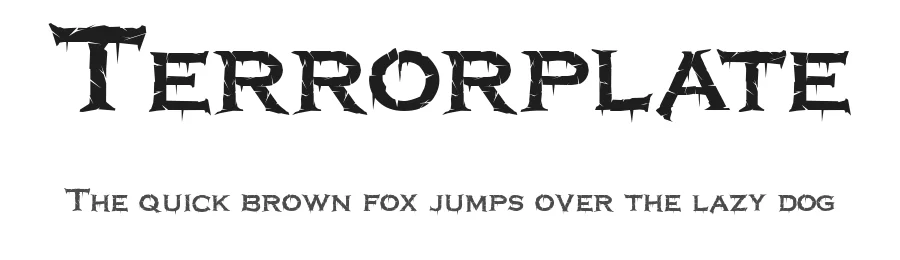 Terrorplate by Juan Rubio — Display Font