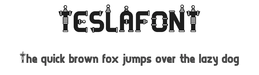 TESLAFONT — Display Font