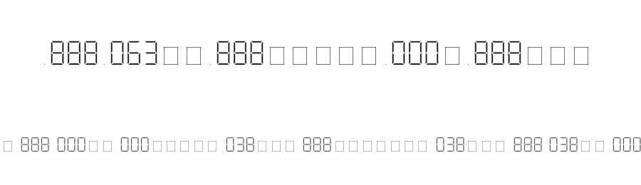 TestInstructions — Display Font