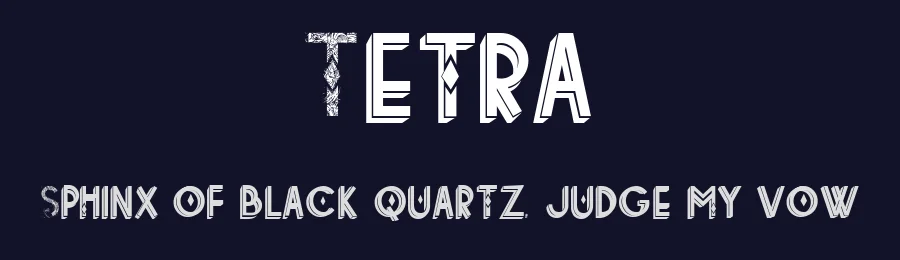 Tetra — Display Font — thumbnail 2