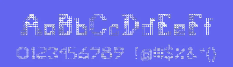 Tetris 2 by Ernie Powell — Display Font — thumbnail 3