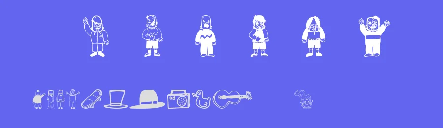 Teub Tribute by dcoxy Medina Gregory — Display Font — thumbnail 3