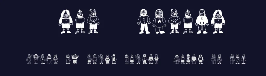 Teub Tribute by dcoxy Medina Gregory — Display Font — thumbnail 2