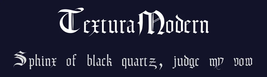 TexturaModern — Display Font — thumbnail 2