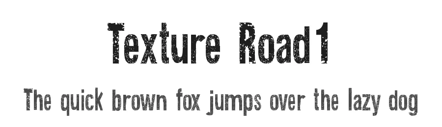 Texture Road1 by Galdino Otten — Display Font