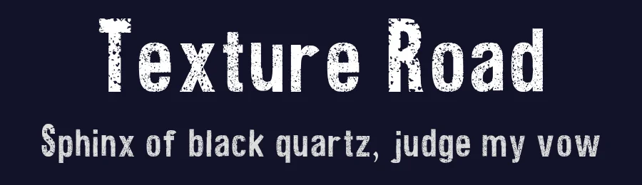 Texture Road — Display Font — thumbnail 2