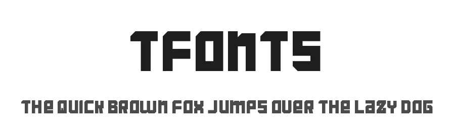 TFonts — Display Font