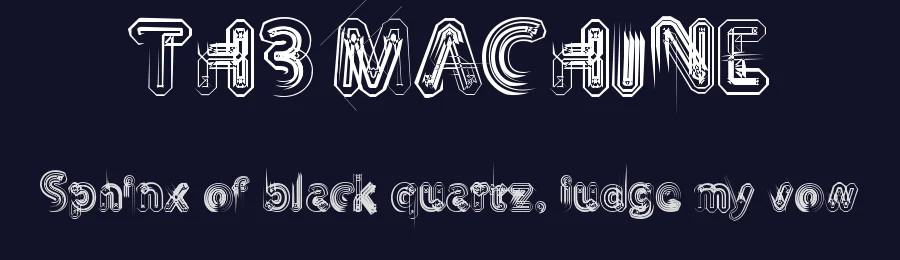 TH3 MACHINE — Display Font — thumbnail 2