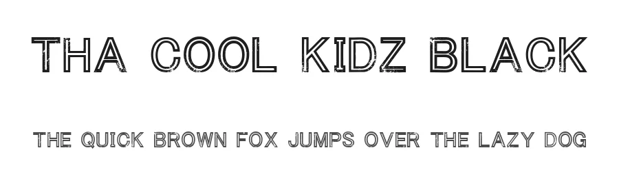 Tha Cool Kidz Black by Chris Vile — Display Font