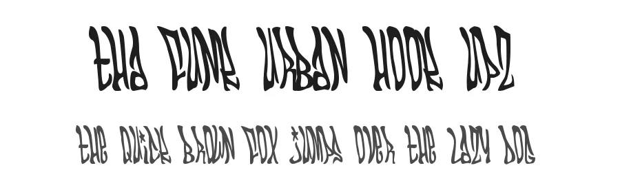 THA FUNK URBAN HOOK UPZ by ANWAR IBRAHIM - URBAN HOOKUPZ — Display Font