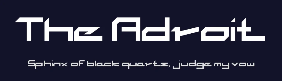 The Adroit — Display Font — thumbnail 2
