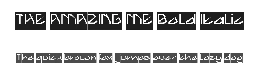 THE AMAZING ME Bold Italic by http://www.dafont.com/wino-s-kadir.d2209 — Display Font