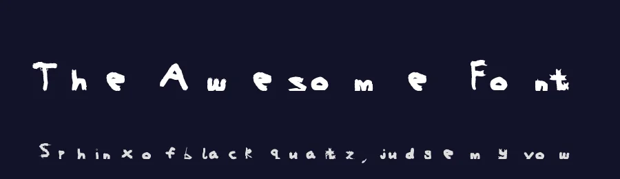The Awesome Font by Elias Hardt — Display Font — thumbnail 2