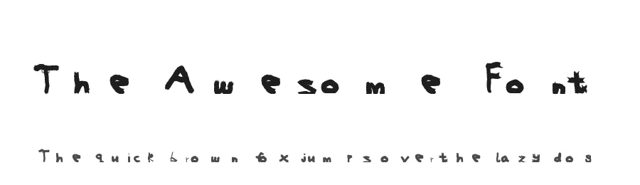 The Awesome Font by Elias Hardt — Display Font