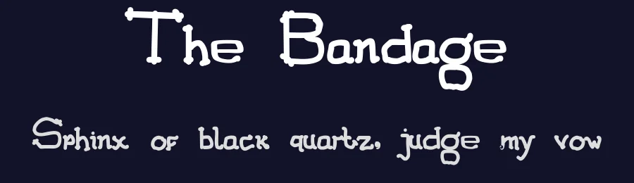 The Bandage by REZA RINALDI — Display Font — thumbnail 2