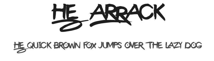 The Barrack by thirtypath — Display Font
