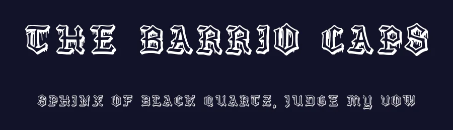 The Barrio Caps — Display Font — thumbnail 2