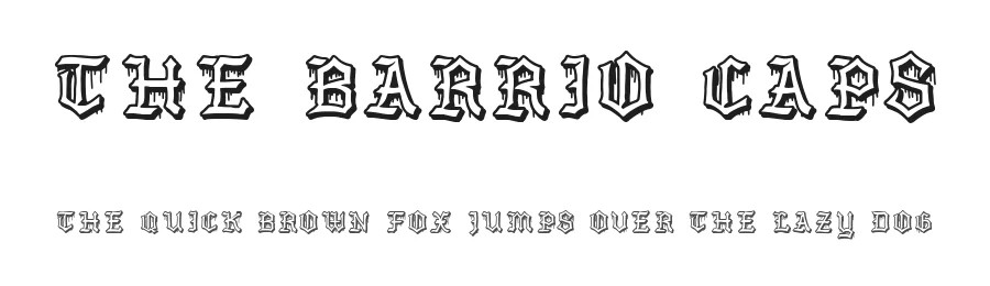 The Barrio Caps — Display Font