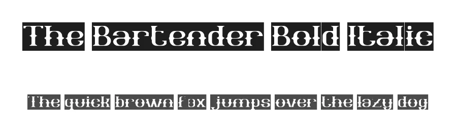 The Bartender Bold Italic by http://www.dafont.com/wino-s-kadir.d2209 — Display Font