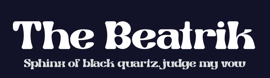 The Beatrik by Heru Utama Putra — Display Font — thumbnail 2