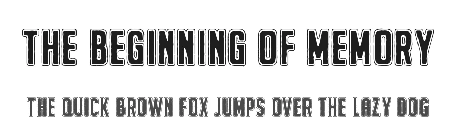 The Beginning Of Memory by junkohanhero — Display Font