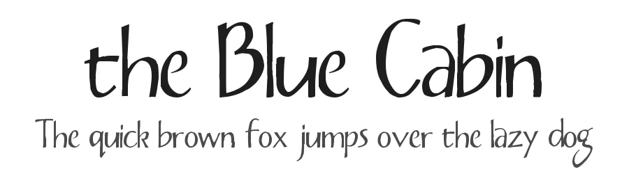 the Blue Cabin — Display Font